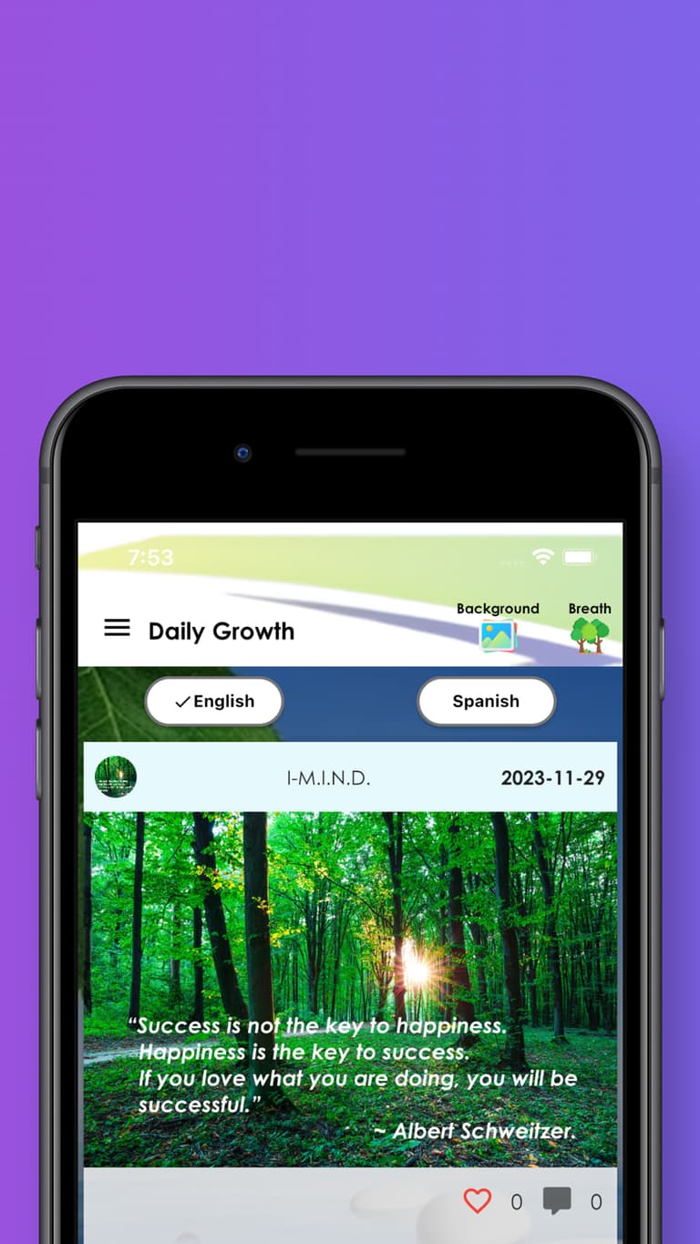 iMindNow app screenshot